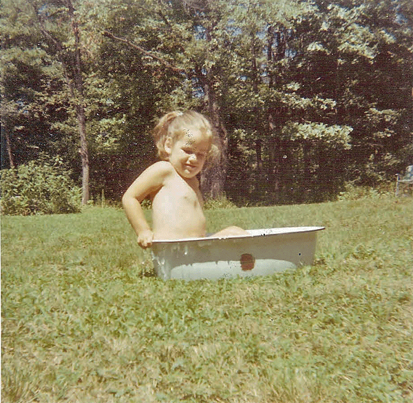 amy in tub 1968 camp at emlenton